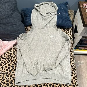 womens large nike hoodie. cowl neck